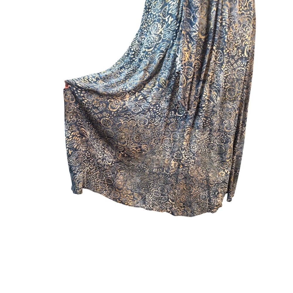 2/$30 ZARA Basic S Blue & Gold Sleeveless Backless Halter Midi Dress - Picture 15 of 16